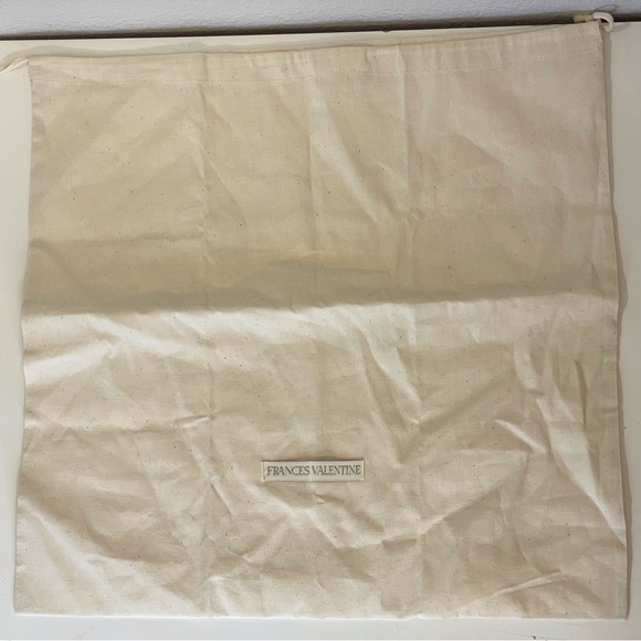 Frances Valentine Beige Fabric Dust  Bag 16”x 16”‎ - Picture 3 of 3
